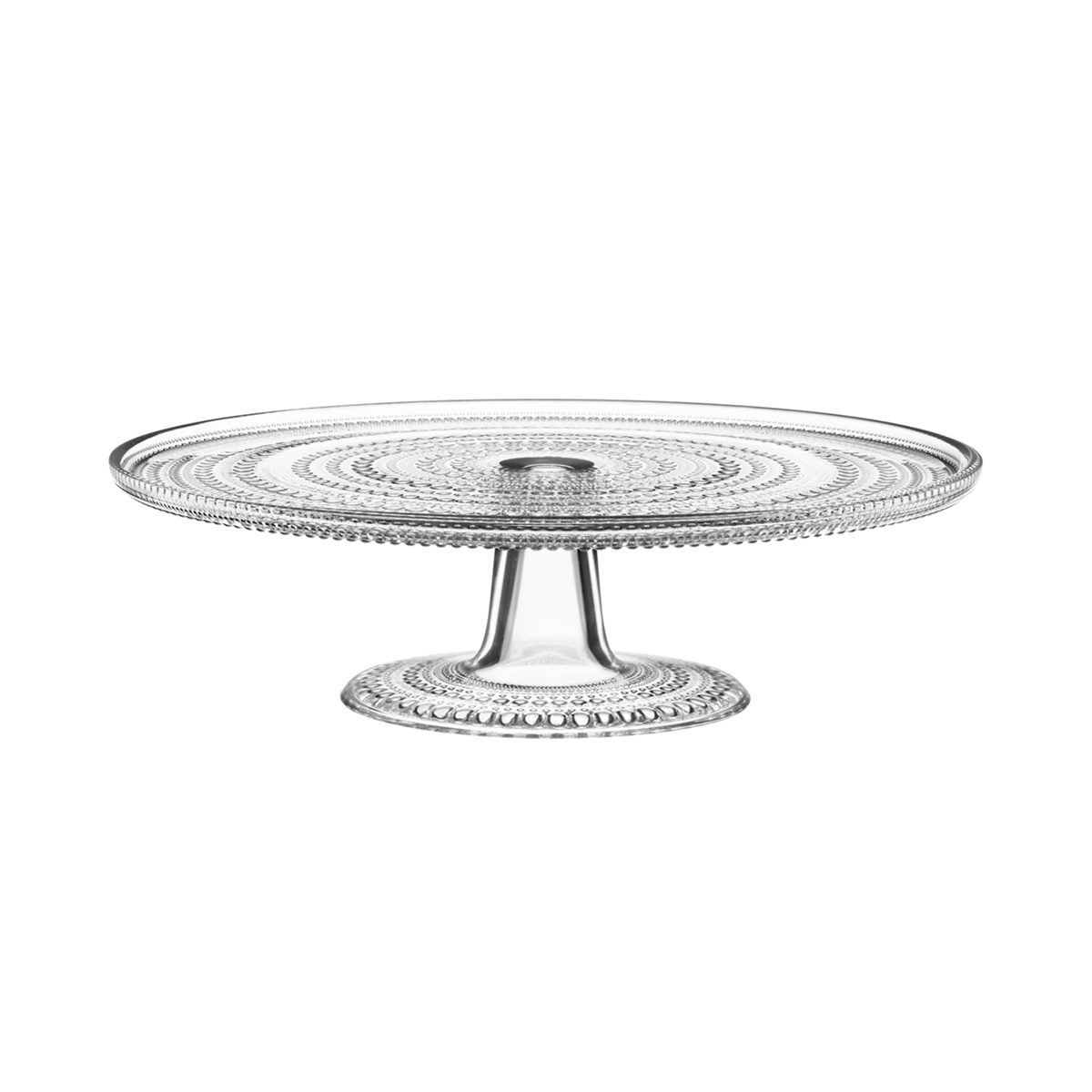 Kuchenplatte mit Fuß "Kastehelmi 31cm klar" von iittala