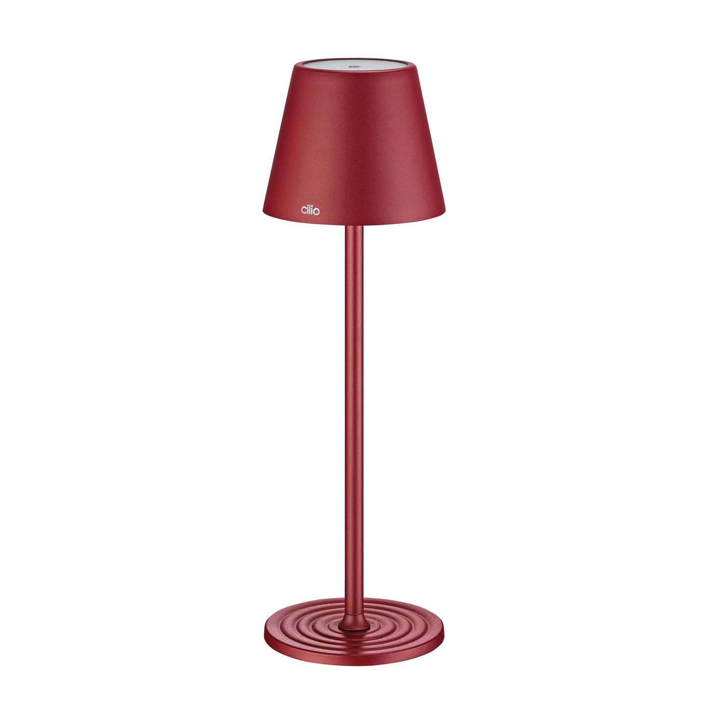 LED-Tischlampe "Sole, bordeaux" von Cilio