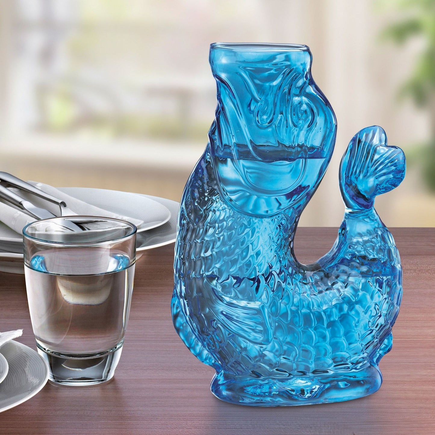 Karaffe/ Vase "Nemo, blau" von Cilio