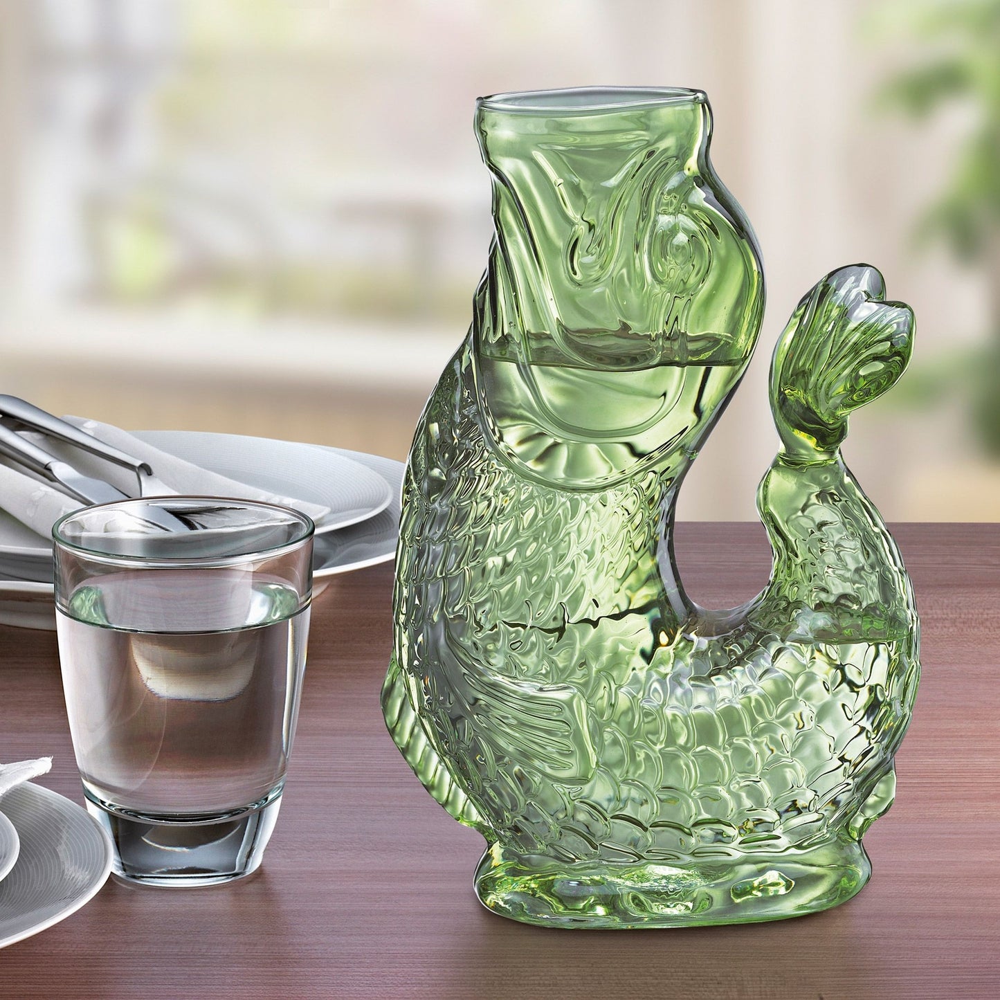 Karaffe/ Vase "Nemo, grün" von Cilio