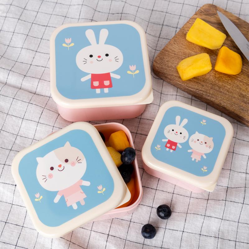 Lunchboxen "Lottie & Friends, 3er Set" von Rex London