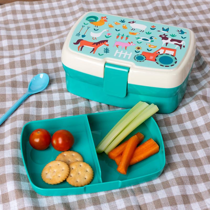 Lunchbox "Bauernof, mintgrün" von Rex London