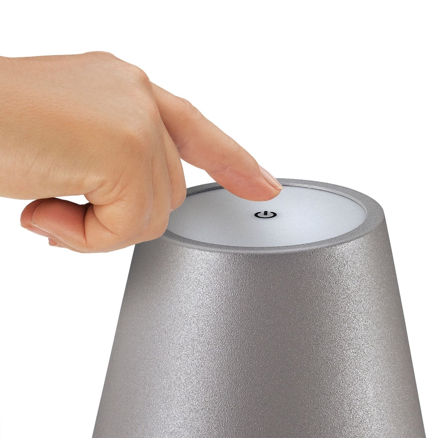 LED-Tischlampe "Sole, grau" von Cilio