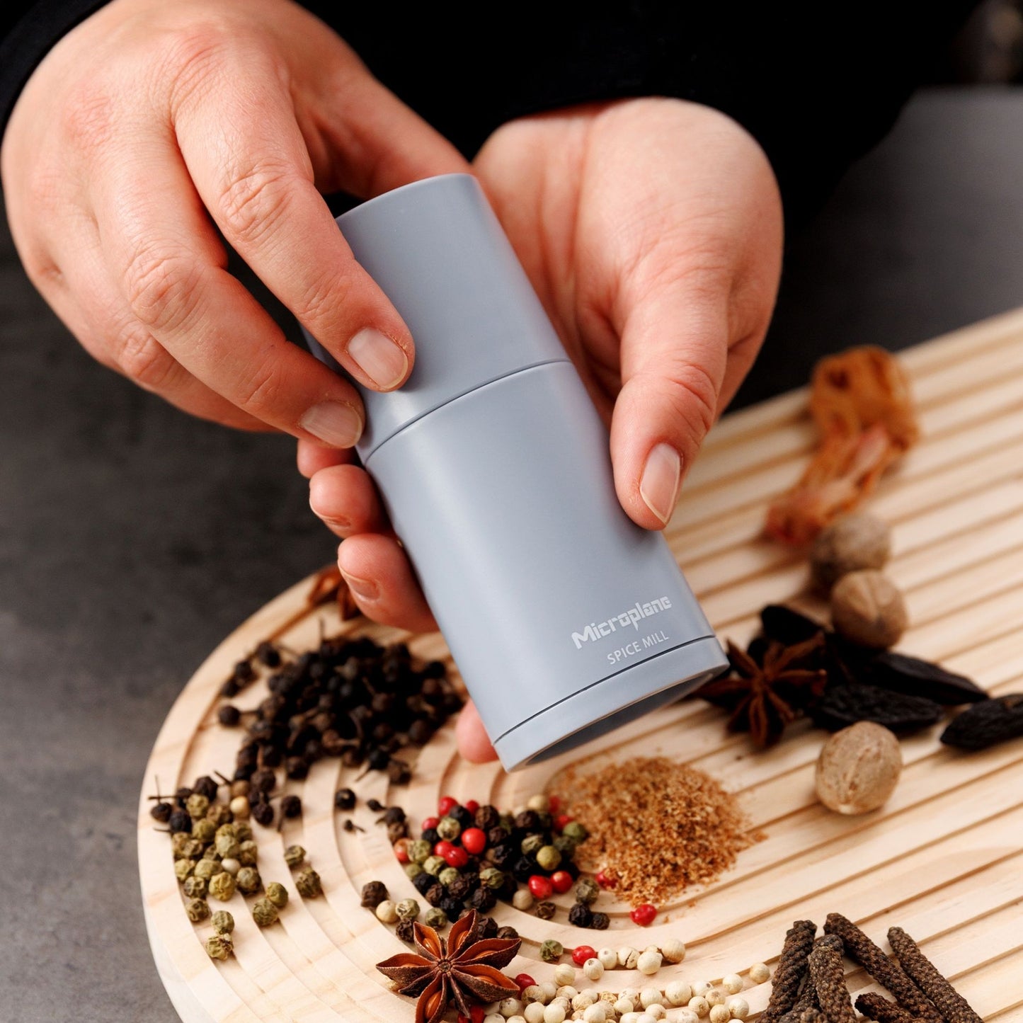 Gewürzmühle "2in1, sky blue" von Microplane