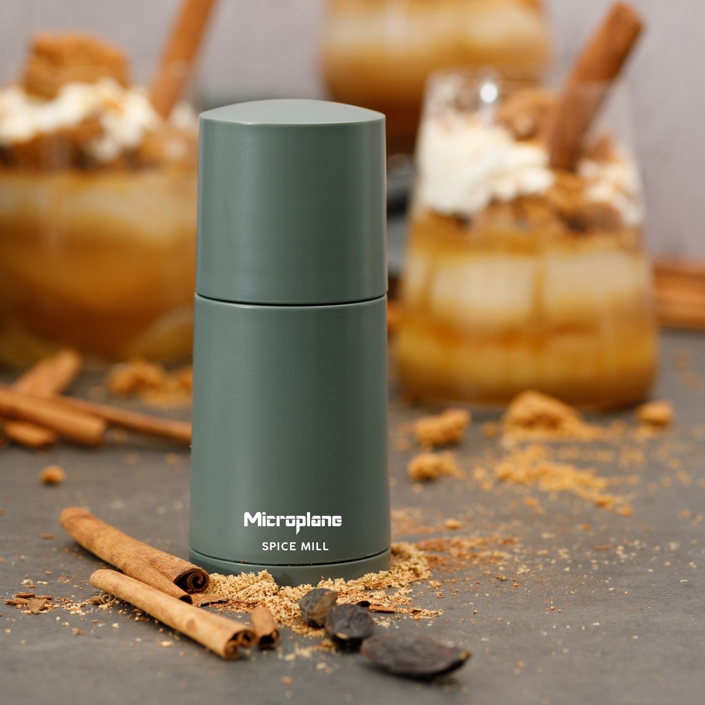 Gewürzmühle "2in1, eucalyptus green" von Microplane