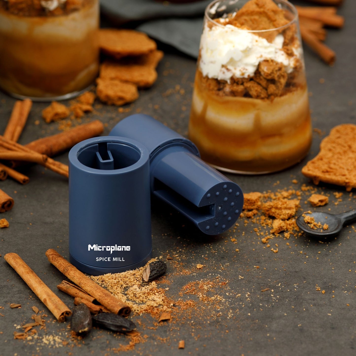 Gewürzmühle "2in1, denim blau" von Microplane