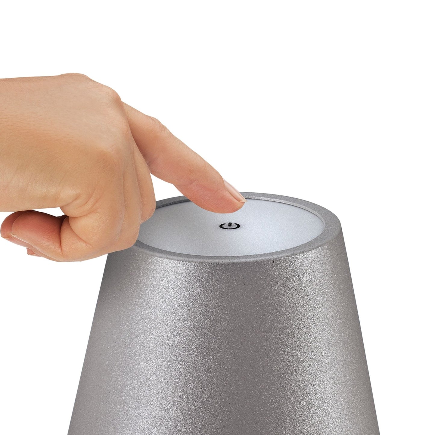 LED Flaschenlampe "Luce, grau" von Cilio