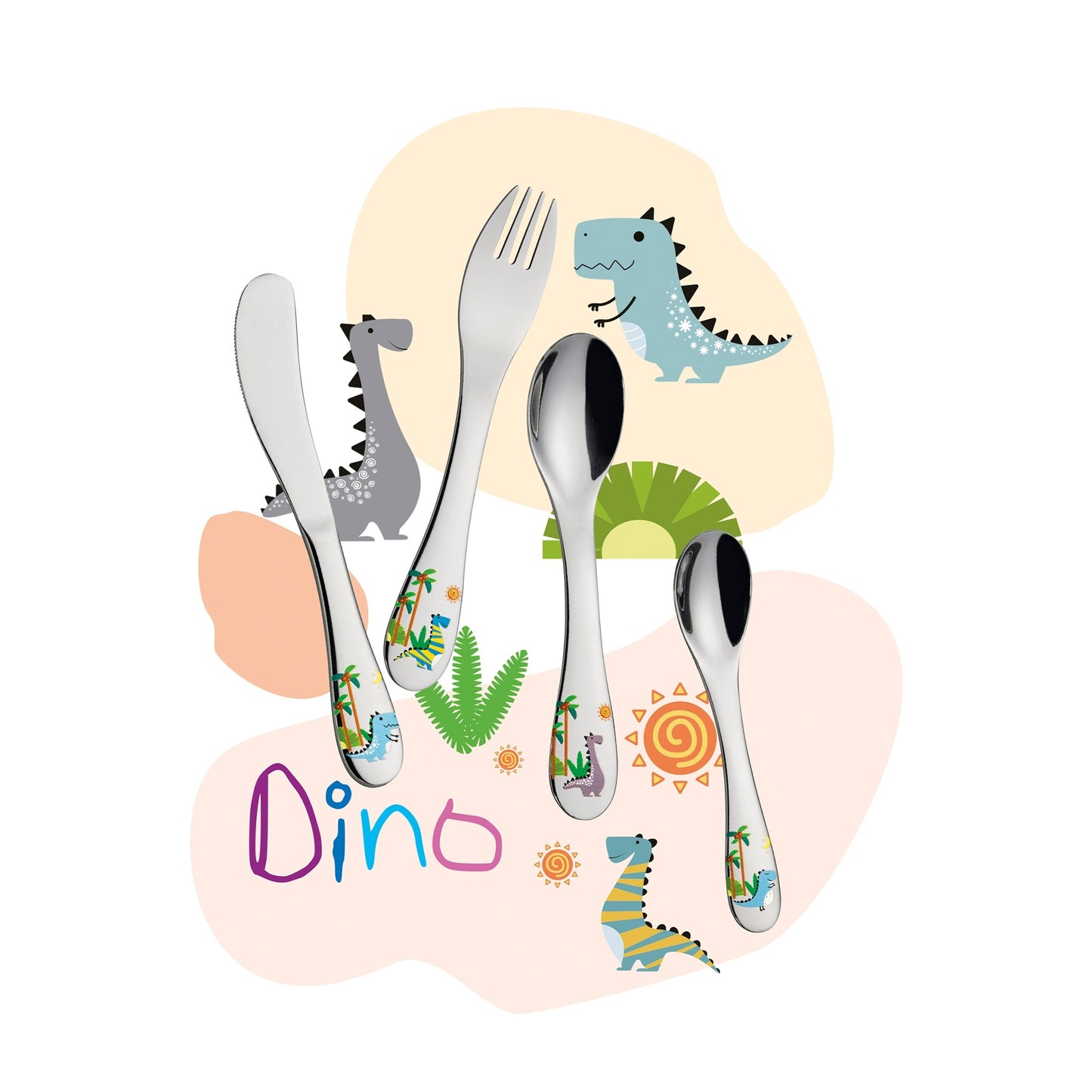 Kinderbesteck "Dino, 4er Set" von Cilio