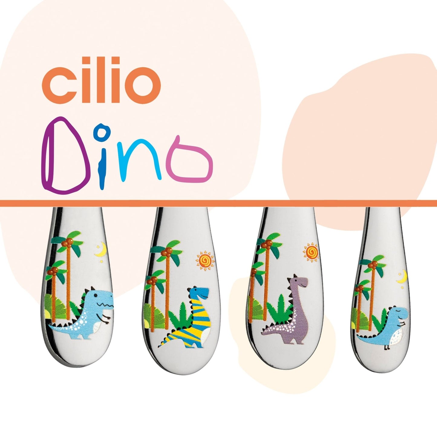 Kinderbesteck "Dino, 4er Set" von Cilio