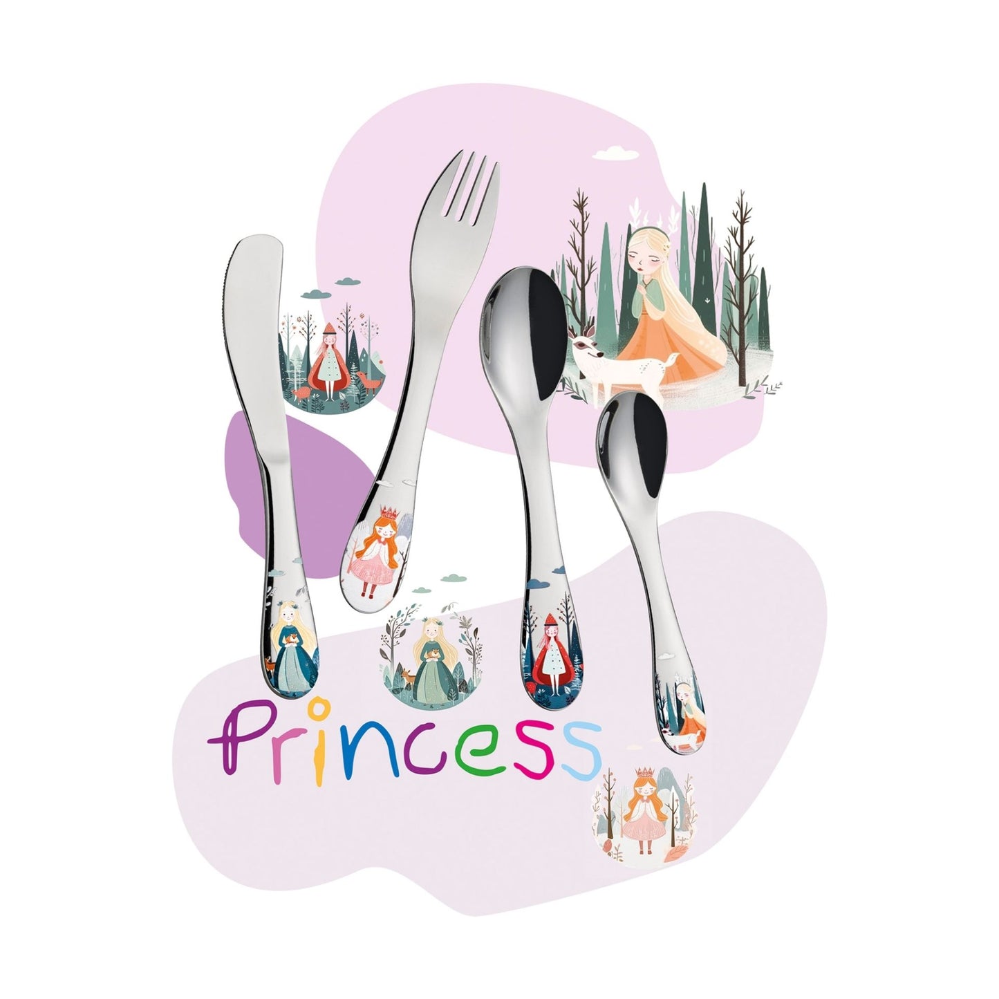 Kinderbesteck "Princess, 4er Set" von Cilio