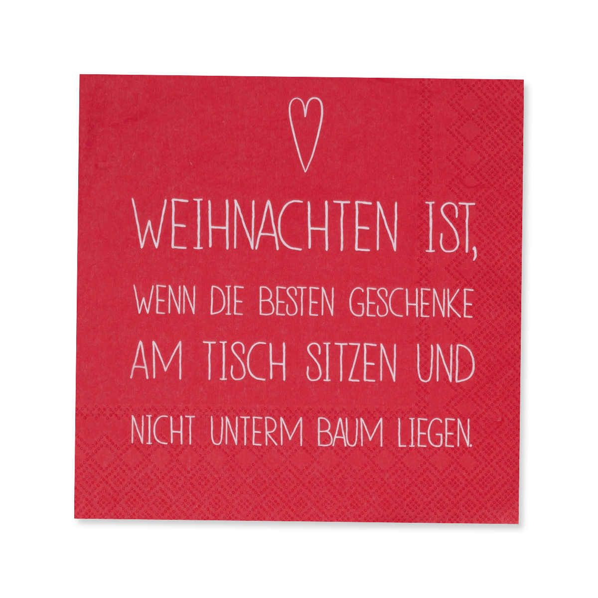 Servietten "Weihnachten ist..., 20 Stk."