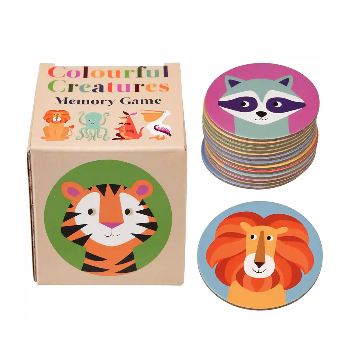 Memorie-Spiel "Colourful Creatures, 24-Teilig" von Rex London