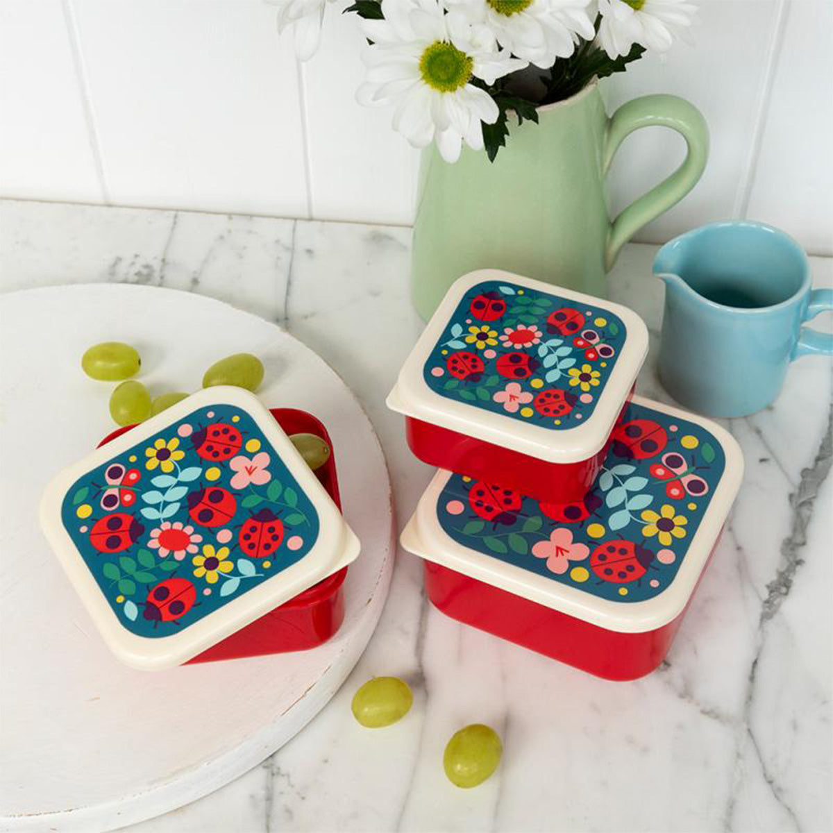 Lunchboxen "Ladybird, 3er Set" von Rex London