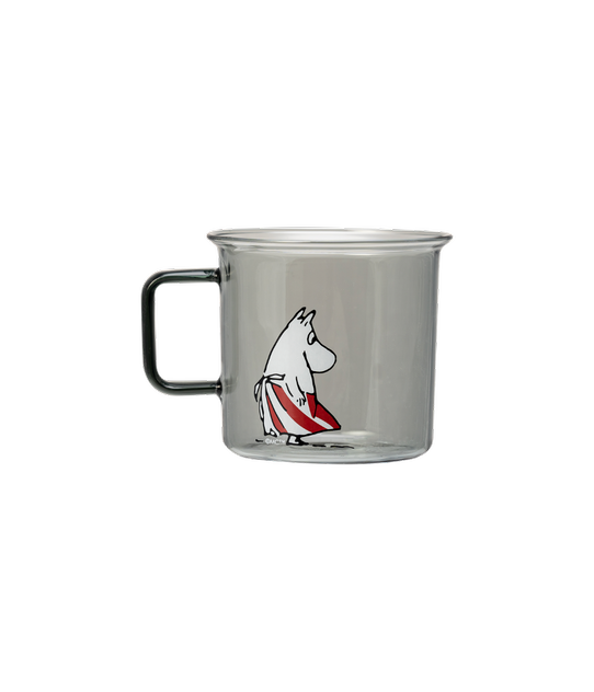 Glasbecher "Moominmama, Grau" von Muurla