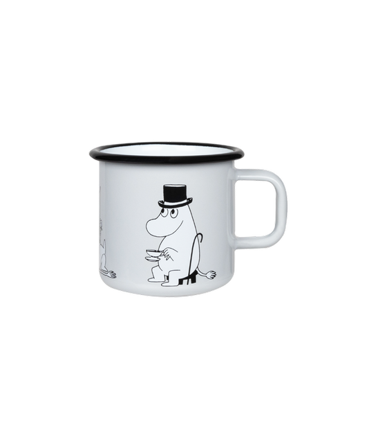 Emaille-Becher "Moomin, Moomin-Papa" von Muurla