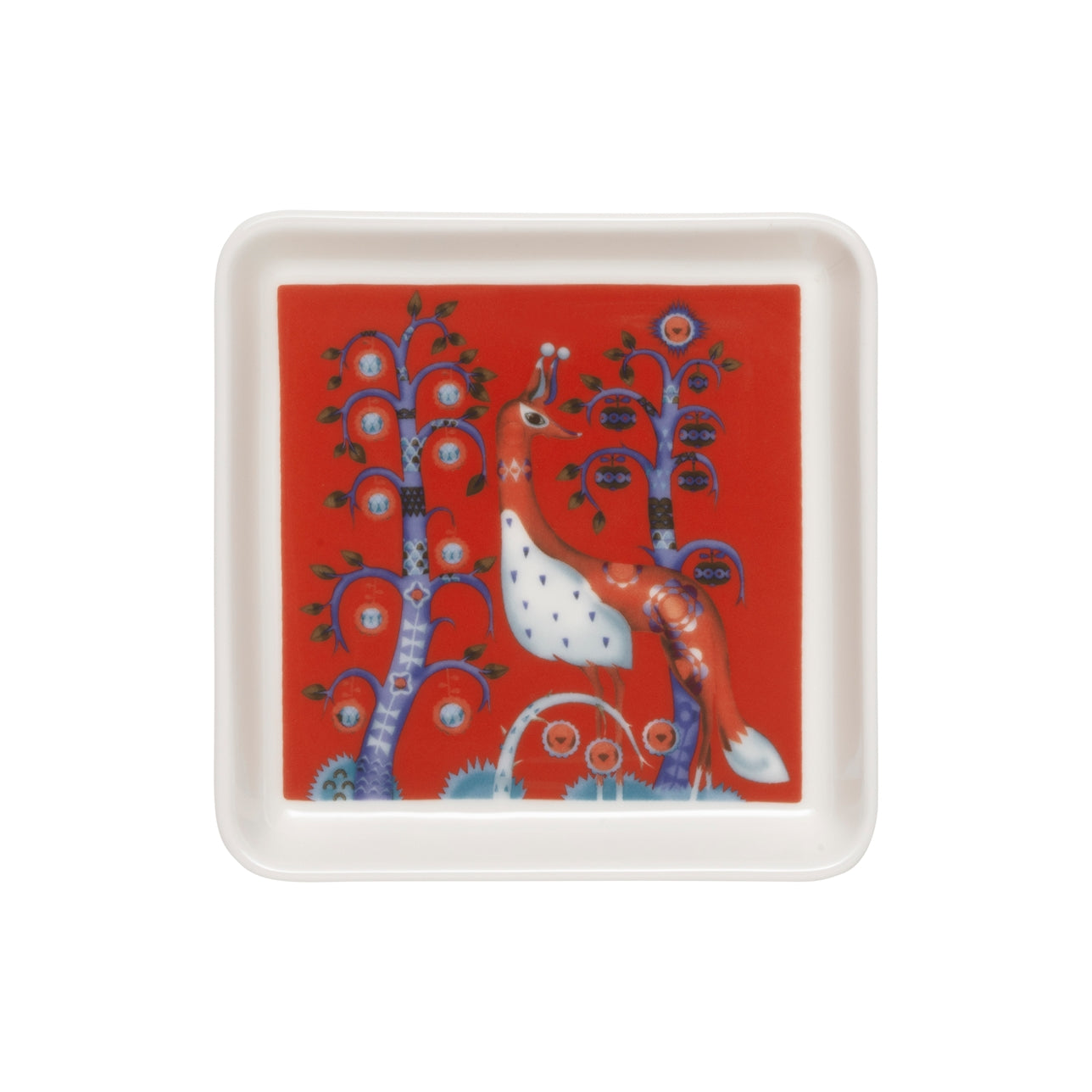 Platte "Taika, 12x12cm, rot" von iittala