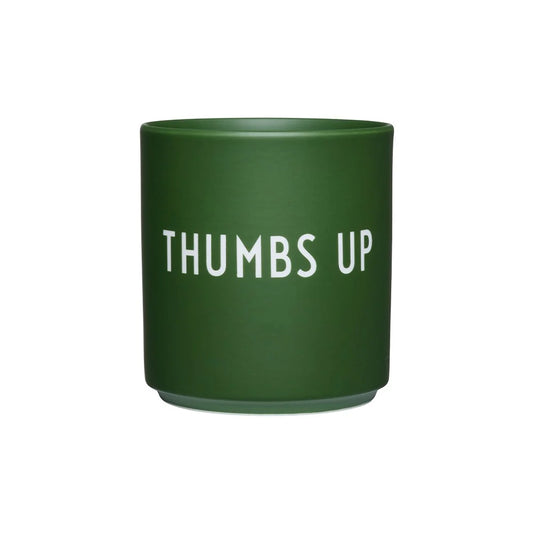 Lieblingsbecher "Thumbs up, forest green" von Design Letters