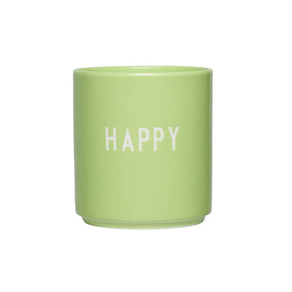 Lieblingsbecher "Happy, sahdow lime" von Design Letters