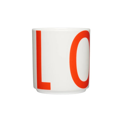 Becher XL "Love, Cherry Tomato" von Design Letters