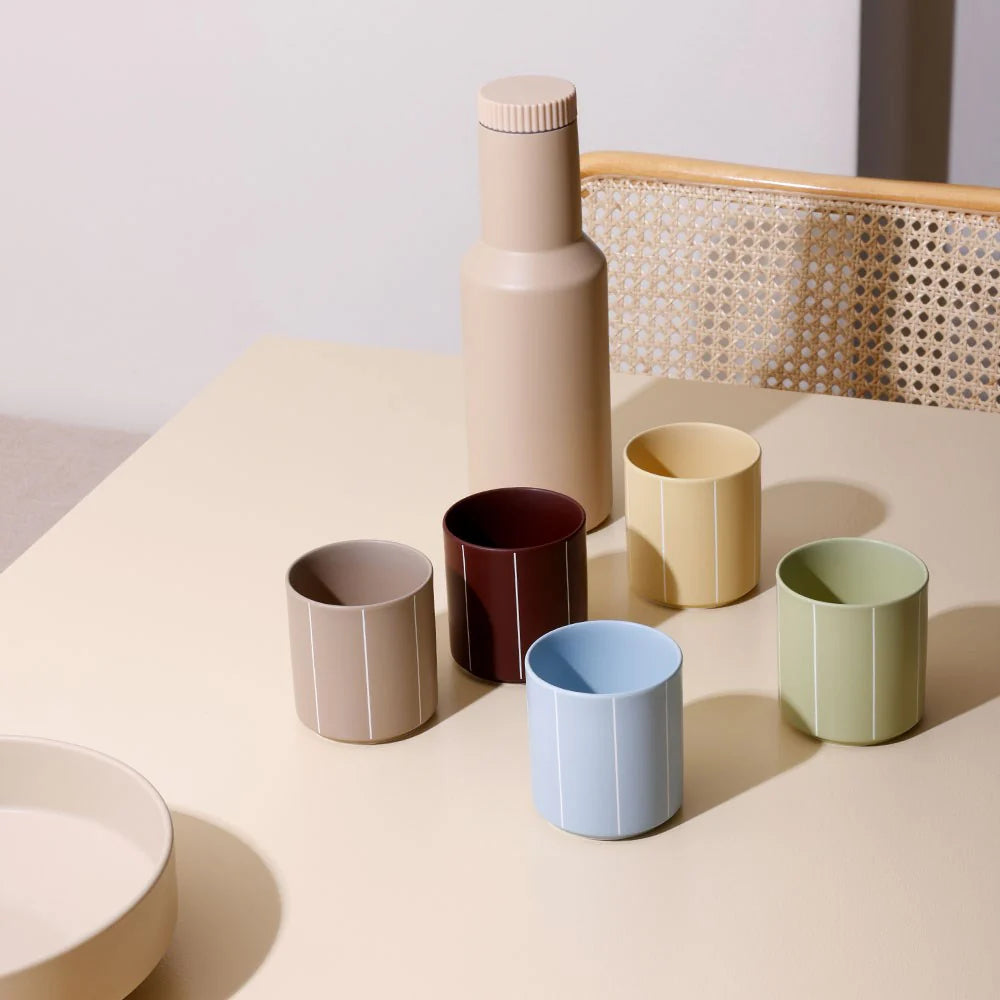 Becher "Nordic Pyjamas, soy bean" von Design Letters
