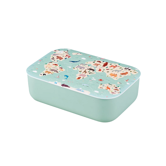 Lunchbox "Classic, Animal Map" von chic.mic