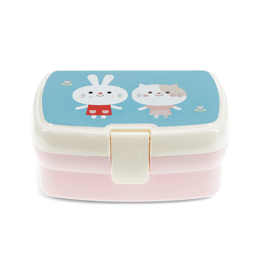 Lunchbox "Lottie and friends, rosa" von Rex London