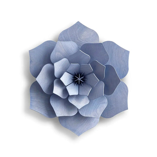 Holz-Deko "Blume 15cm, hellblau" von lovi
