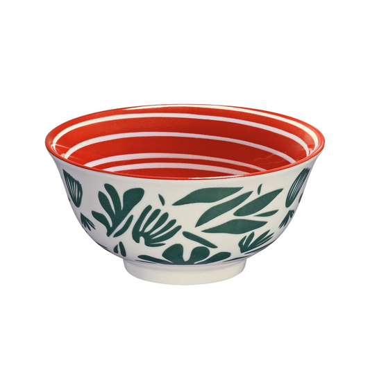 Bowl "Blätter grün/ weiß, 18cm" von Cilio