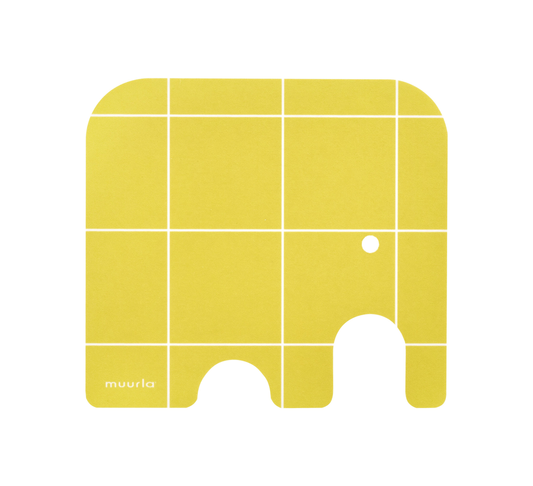 Untersetzer "Elefant, gelb" von Muurla