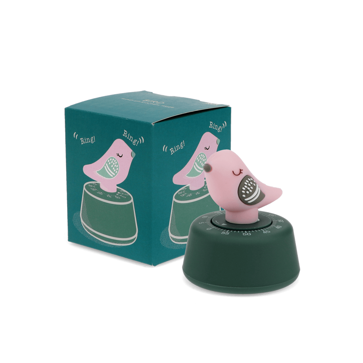 Küchentimer "Vogel, rosa/ grün" von Rex London