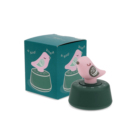 Küchentimer "Vogel, rosa/ grün" von Rex London