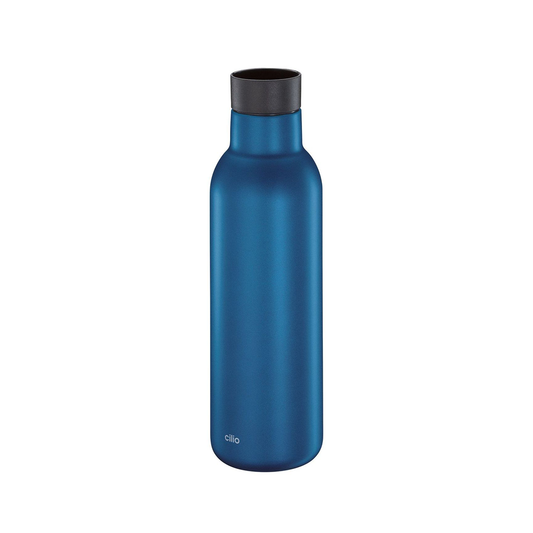Isolierflasche "Deluxe, 450ml, Blau matt" von Cilio