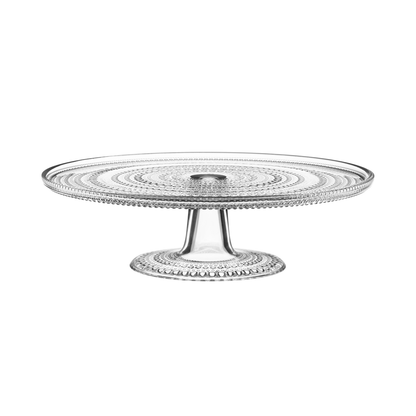 Kuchenplatte mit Fuß "Kastehelmi 31cm klar" von iittala
