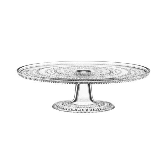Kuchenplatte mit Fuß "Kastehelmi 31cm klar" von iittala
