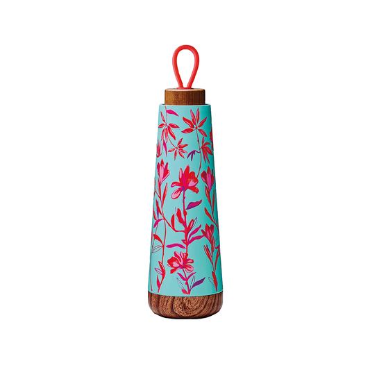 Flasche "Loop, Red Flower" von chic.mic