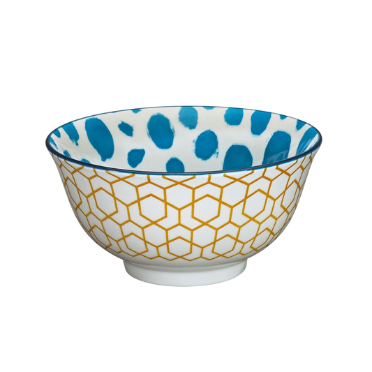 Bowl "Waben weiß/ gelb, 18cm" von Cilio