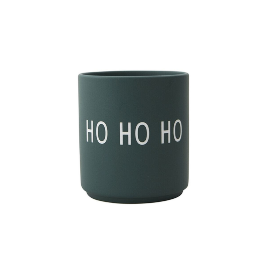 Becher "Ho Ho Ho, dark green" von Design Letters