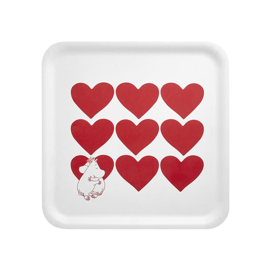 Tablett "Heart, Moomins" von Muurla