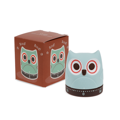 Küchentimer "Eule, mint/ braun" von Rex London