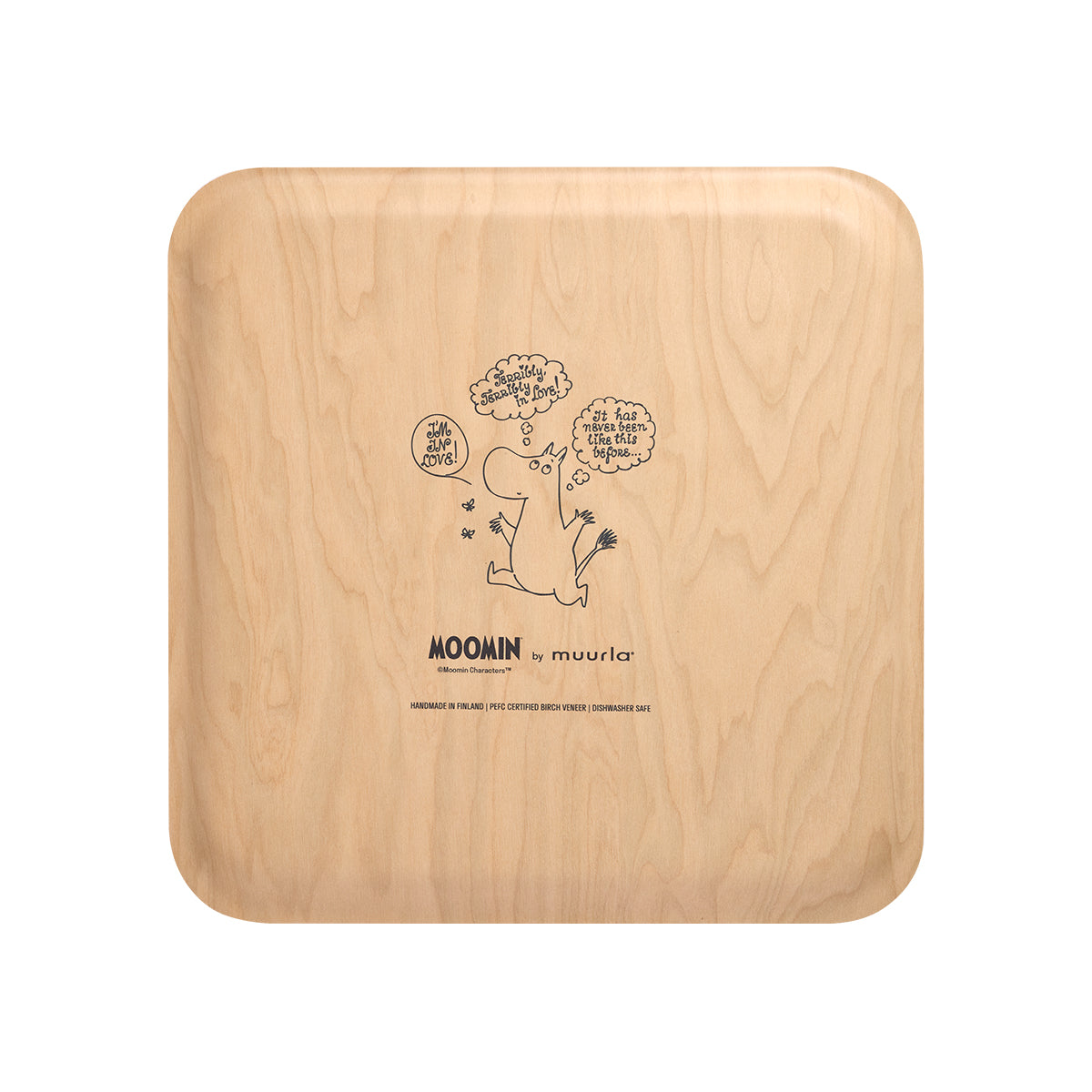 Tablett "Heart, Moomins" von Muurla