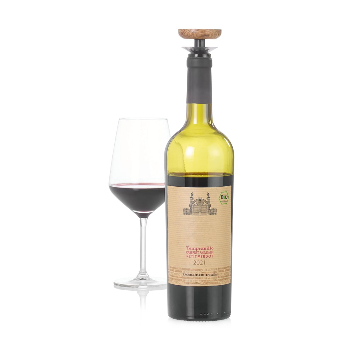 Weinausgießer und Verschluss "Casq eiche" von AdHoc