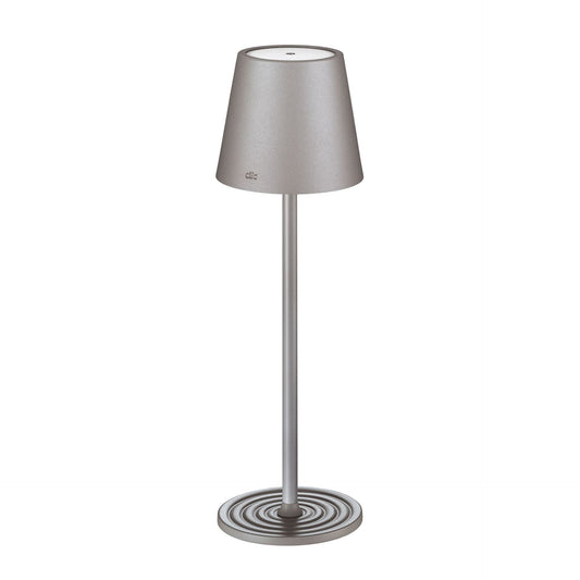 LED-Tischlampe "Sole, grau" von Cilio