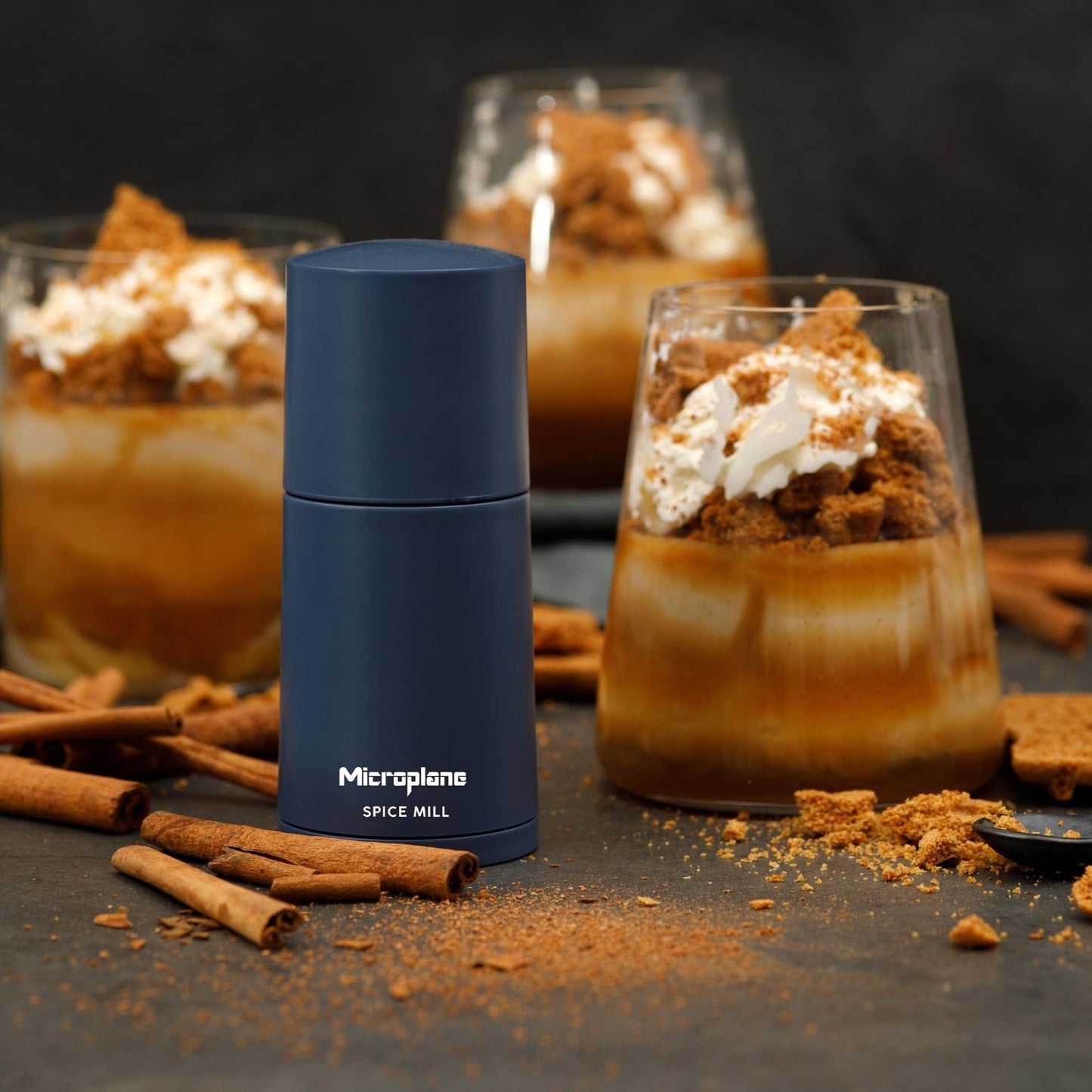Gewürzmühle "2in1, denim blau" von Microplane