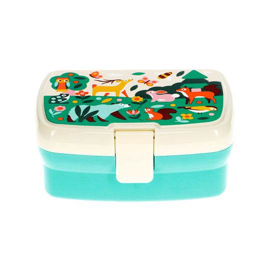 Lunchbox "Woodland, türkis/bunt" von Rex London