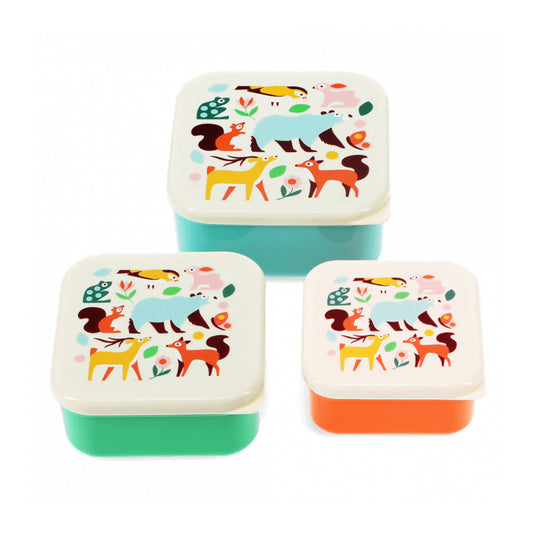 Lunchboxen "Woodland, 3er Set" von Rex London