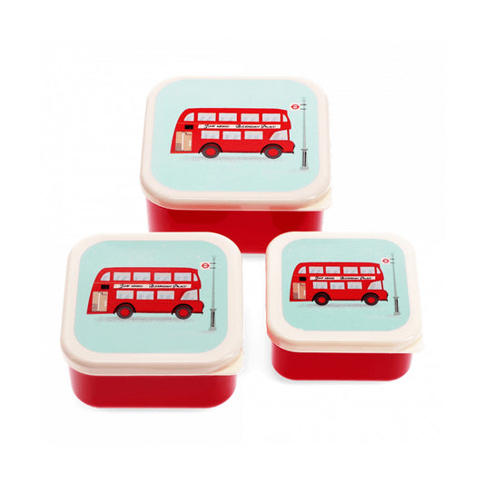 Lunchboxen "Doppeldeckerbus, 3er Set" von Rex London