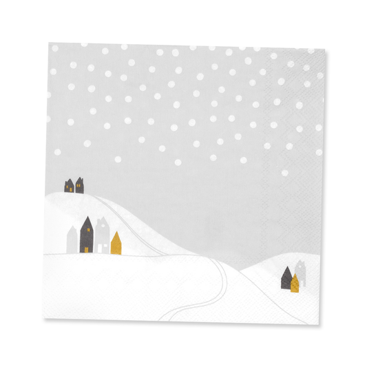 Servietten "Schneelandschaft, 20 Stk."