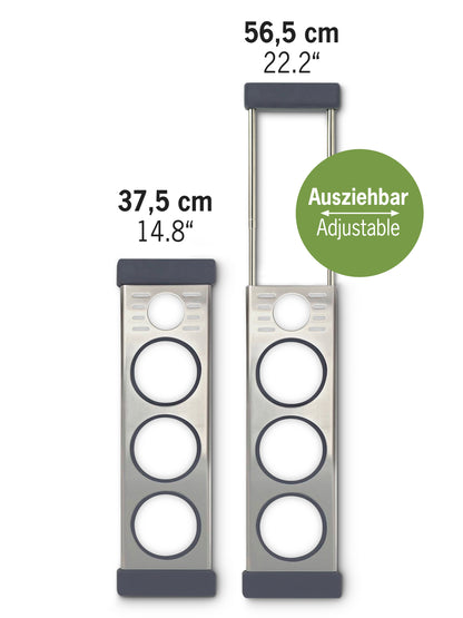 Flaschen-Abtropfhalter "drip.it+ grau" von Brainstream