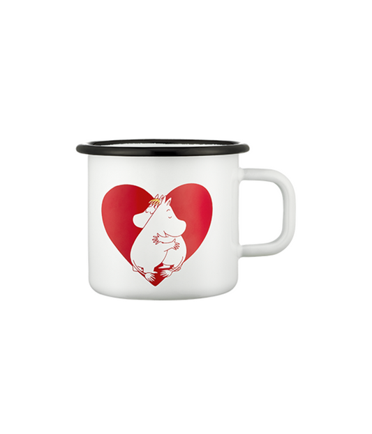 Emaille-Becher "Heartt/ Moomin" von Muurla