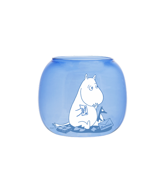Windlicht "Moomins, Moomintroll, Blau" von Muurla